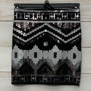 NWT Express XS sequin skirt.